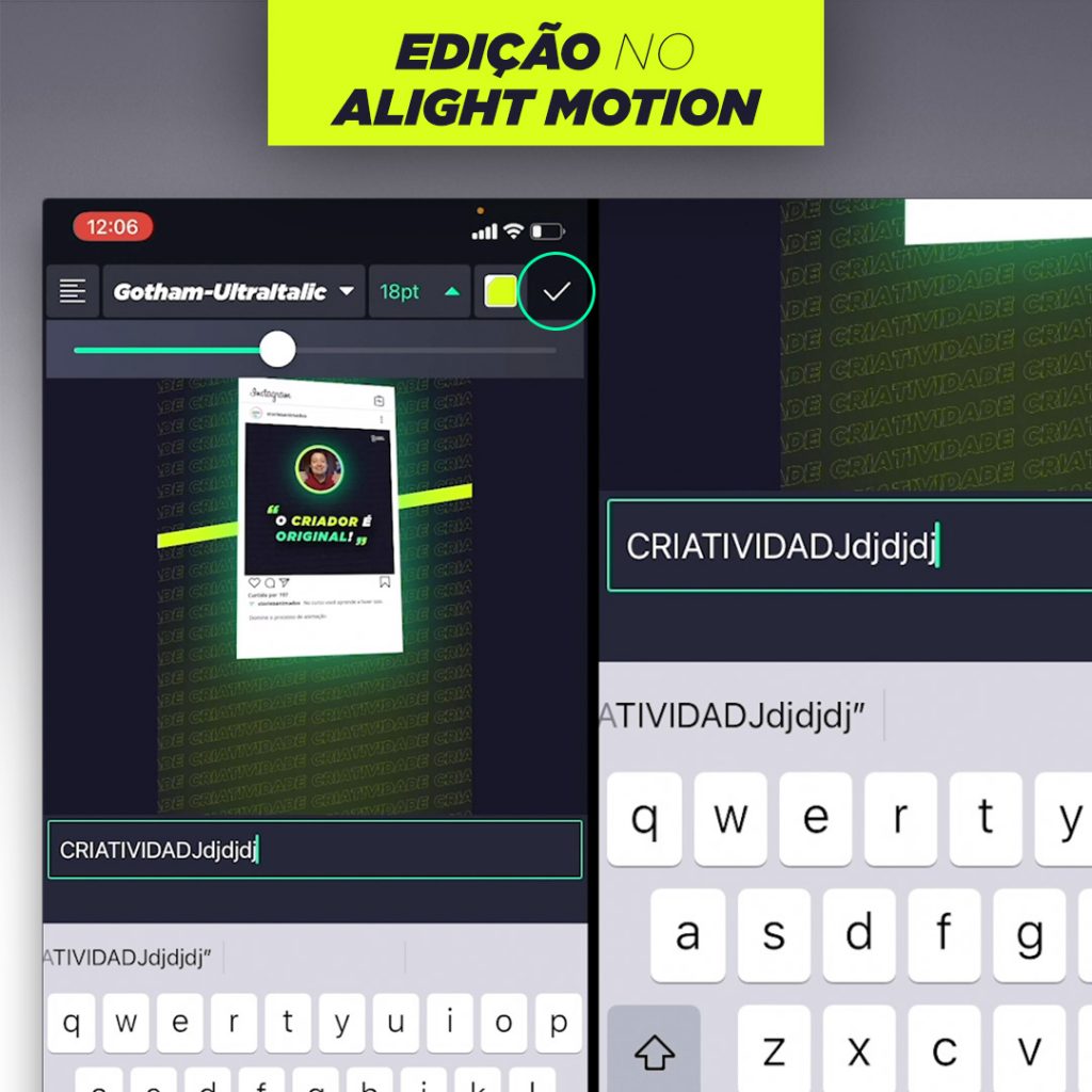 Como Editar Texto no Alight Motion
