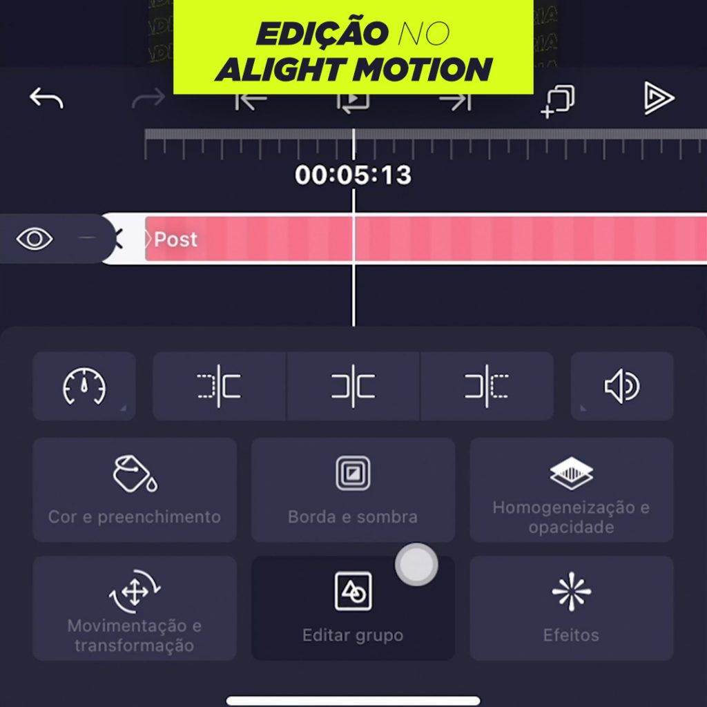 Como Editar Grupo no Alight Motion