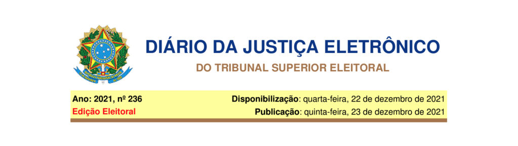 Diário Eletrônico - Resolução TSE - Propaganda Política